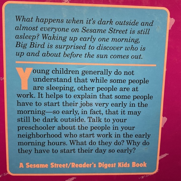 Early Bird on Sesame Street by Linda Hayward Hardcover Sesame Street Book Club - Picture 14 of 16